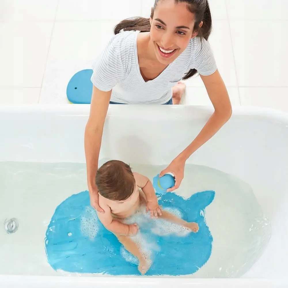 Коврик противоскользящий для ванны Skip Hop Moby (Blue) - 6