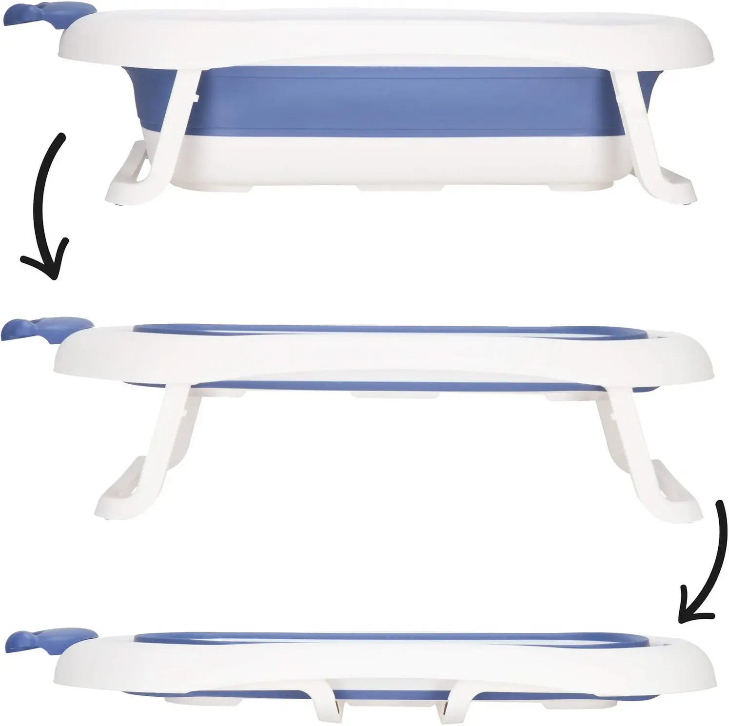 Складная ванночка Springos Crown SB0058 (White/Blue) - 3
