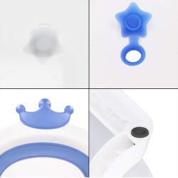 Складная ванночка Springos Crown SB0058 (White/Blue) Thumb