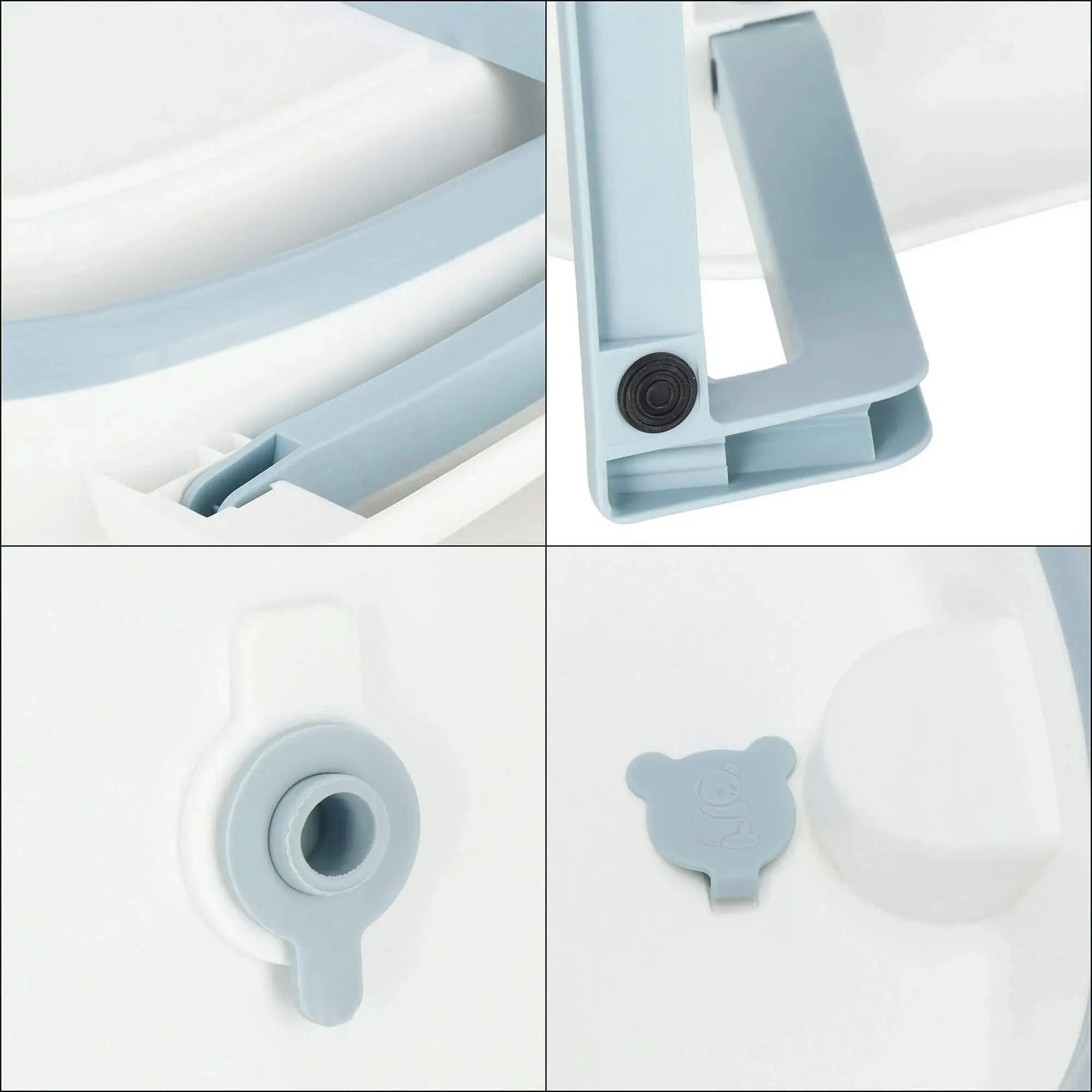 Cadita pliabila Springos HA5113 (White/Blue) - 8