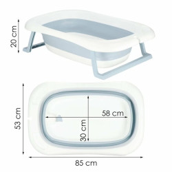 Cadita pliabila Springos HA5113 (White/Blue) Thumb