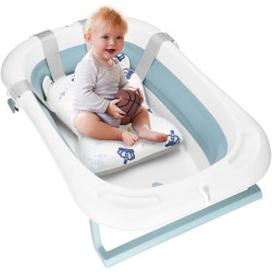 Складная ванночка Springos Tinnio SB0063 (White/Blue) Thumb