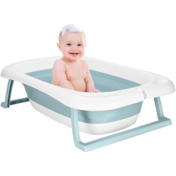 Складная ванночка Springos Tinnio SB0063 (White/Blue) Thumb