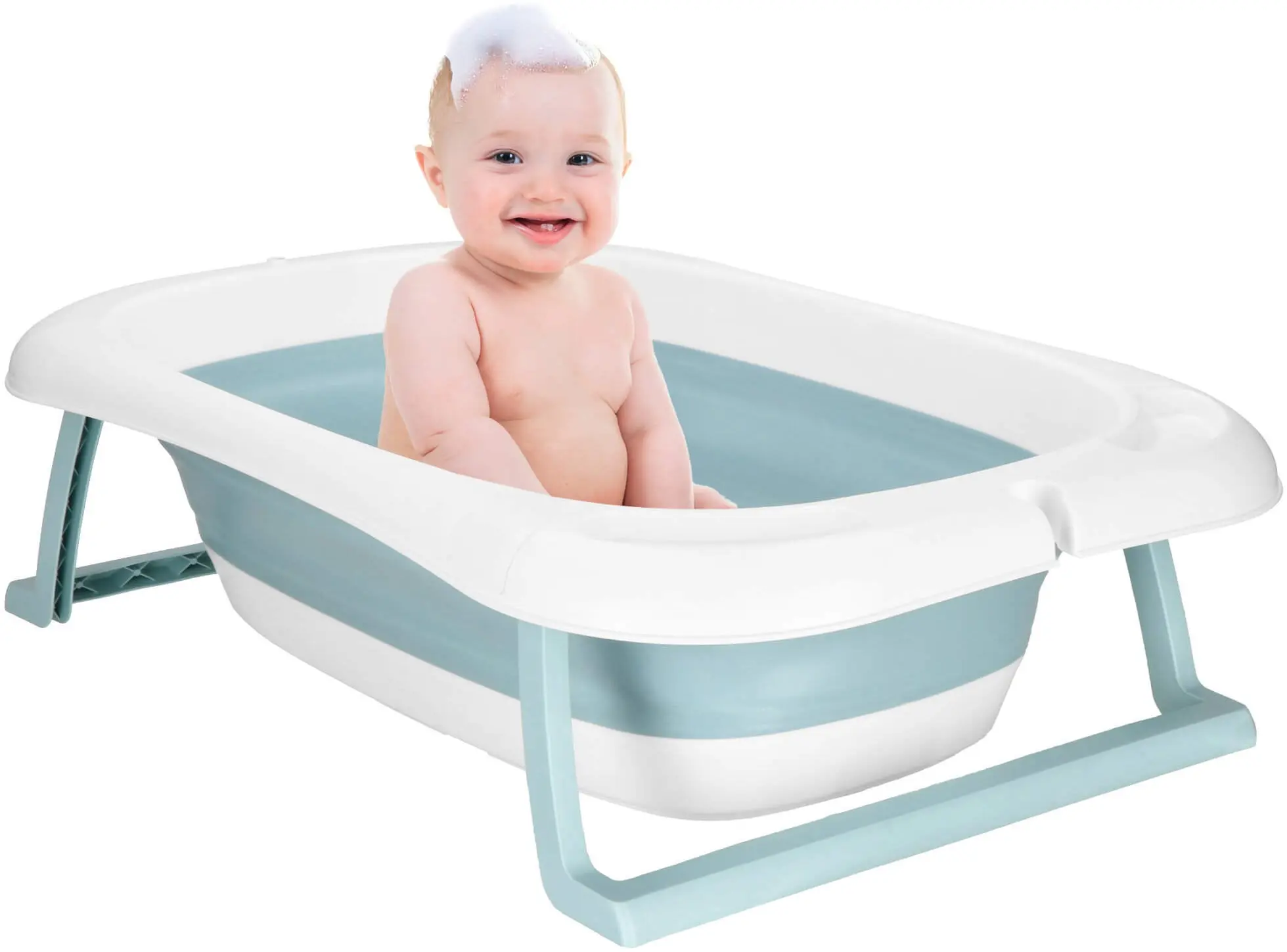 Складная ванночка Springos Tinnio SB0063 (White/Blue) - 4