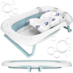 Складная ванночка Springos Tinnio SB0063 (White/Blue) Thumb