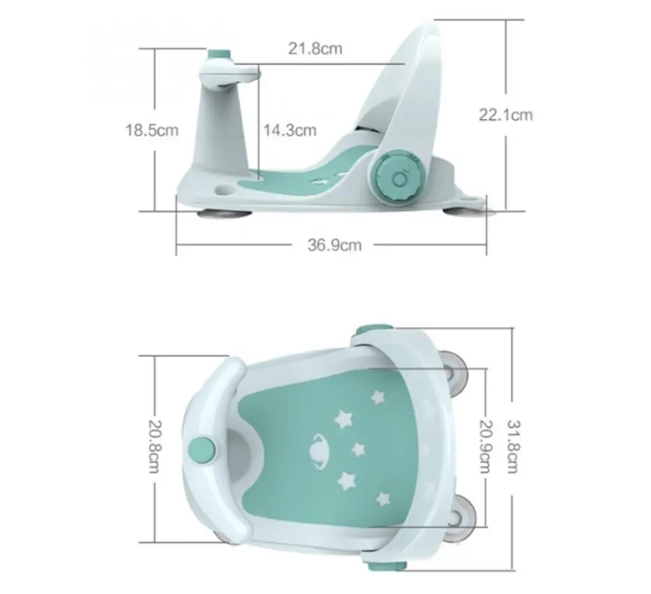 Стульчик для купания U-Grow UGSB-0097-BL (Blue/Green)