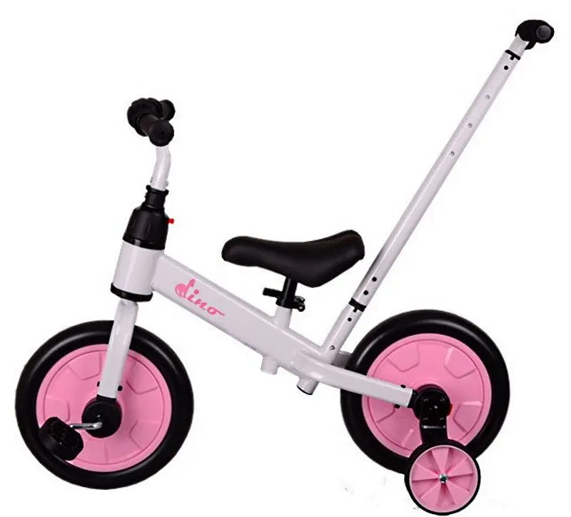 Bicicletă 4in1 Edilandia Dino (White/Pink)