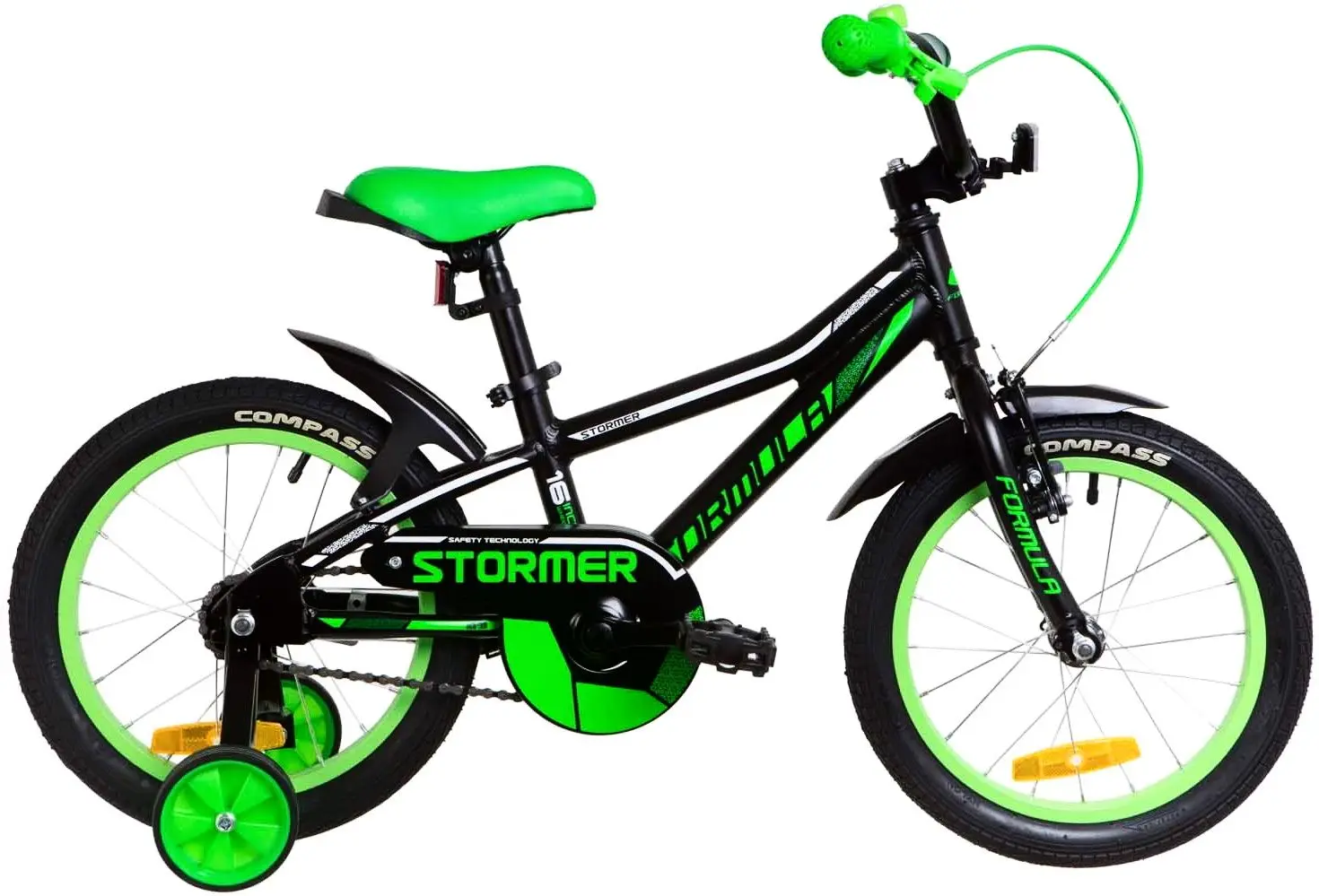 Велосипед Formula Stormer 16 (Black/Green)