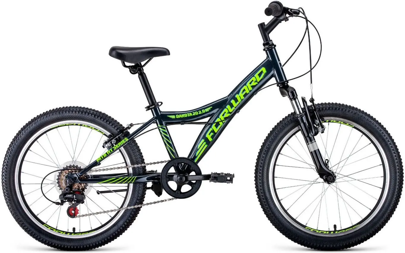Велосипед Forward Dakota 20 2.0 (Gray/Bitter Lime)