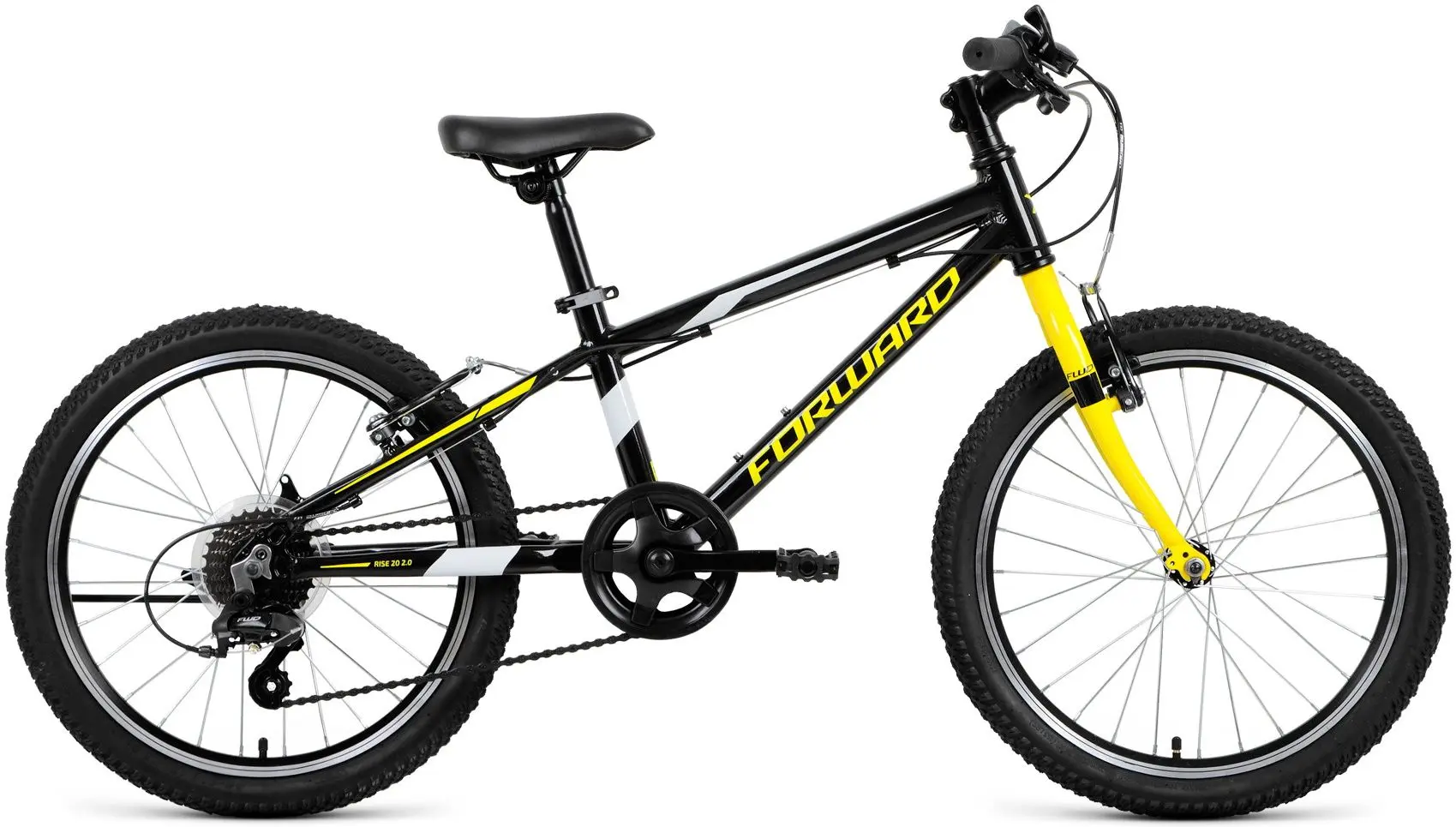 Велосипед Forward Rise 20 2.0 (Black/Yellow)