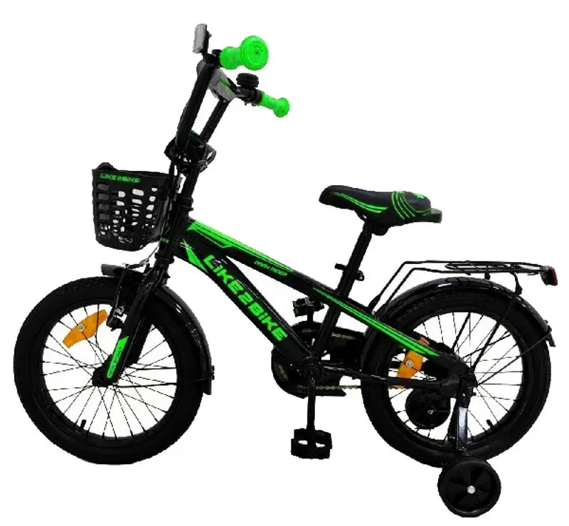 Bicicleta Like2bike Dark Rider 20 (Black/Green)