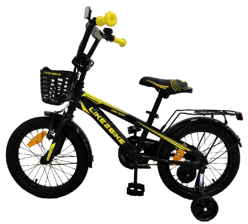 Bicicleta Like2bike Dark Rider 20 (Black/Yellow)