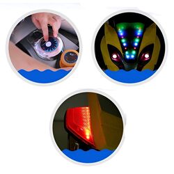 Электромотоцикл AliBibi ZZY550543 (Orange/Black) Thumb