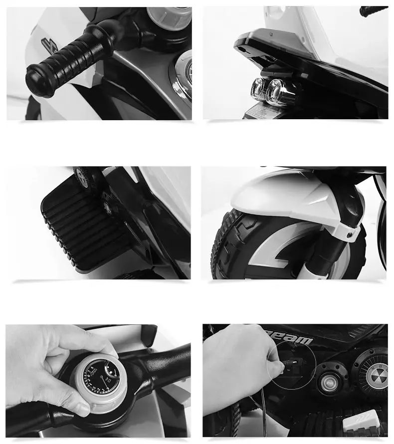 Электромотоцикл AliBibi ZZY550543 (Orange/Black)