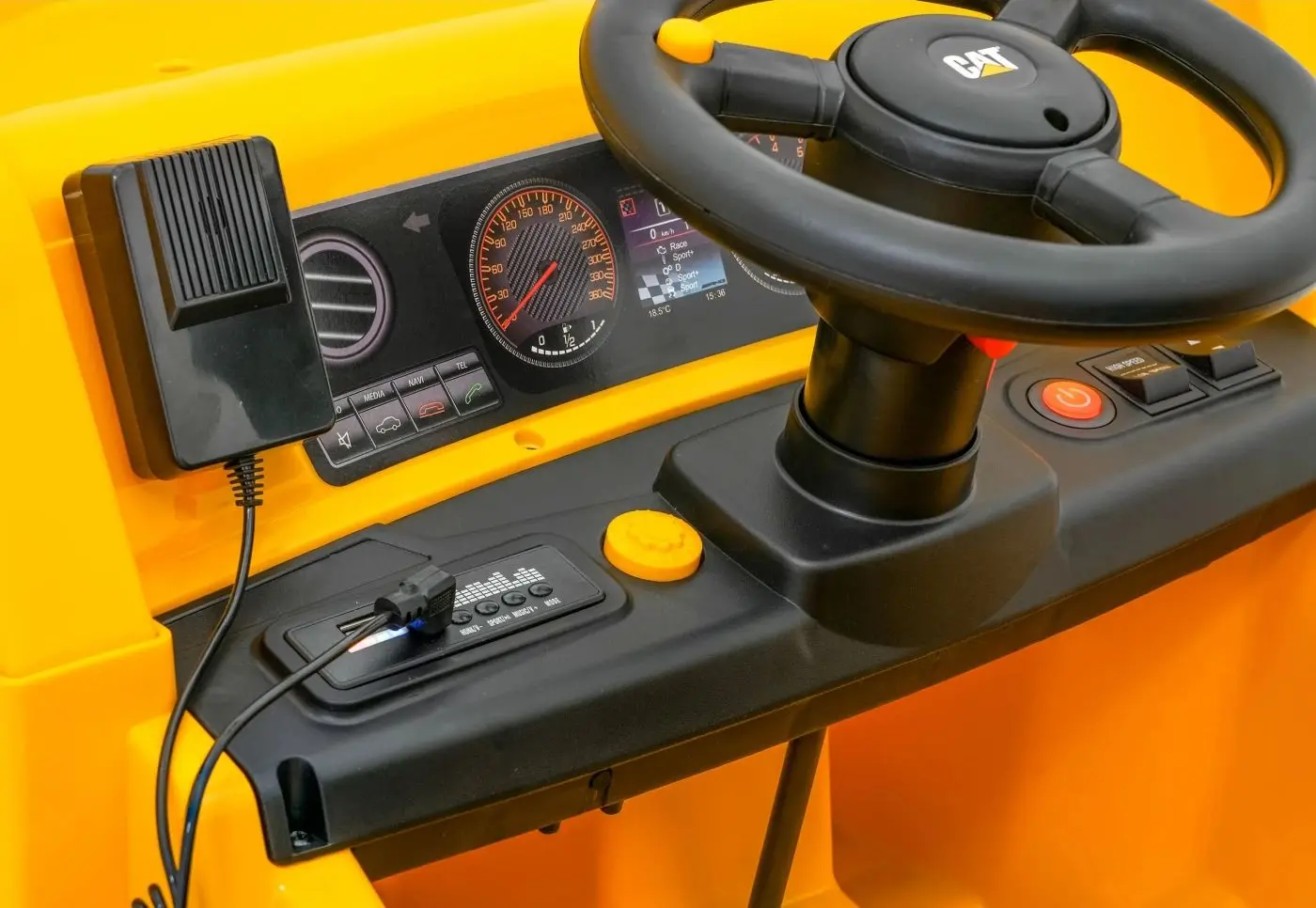 Электромобиль Ramiz Caterpillar Dump Truck (Yellow) - 5