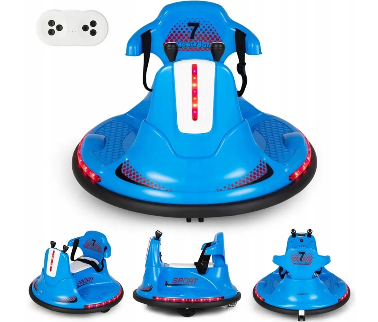 Masinuta busitoare Costway TQ10219DE-BL (Blue)