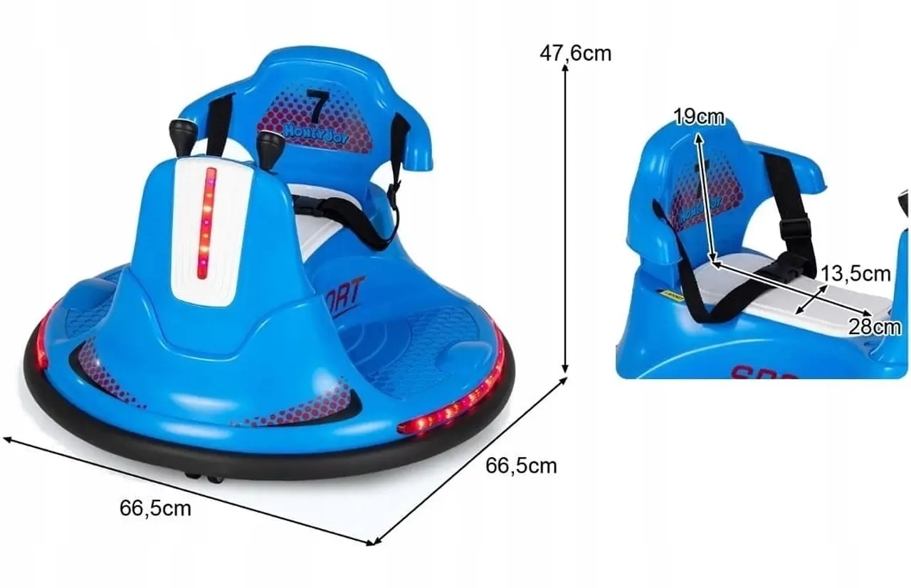 Masinuta busitoare Costway TQ10219DE-BL (Blue)