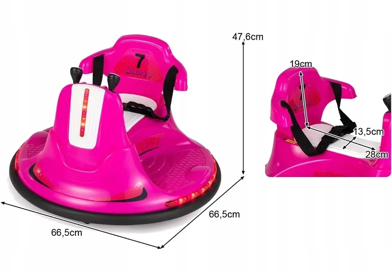 Masinuta busitoare Costway TQ10219DE-PI (Pink)