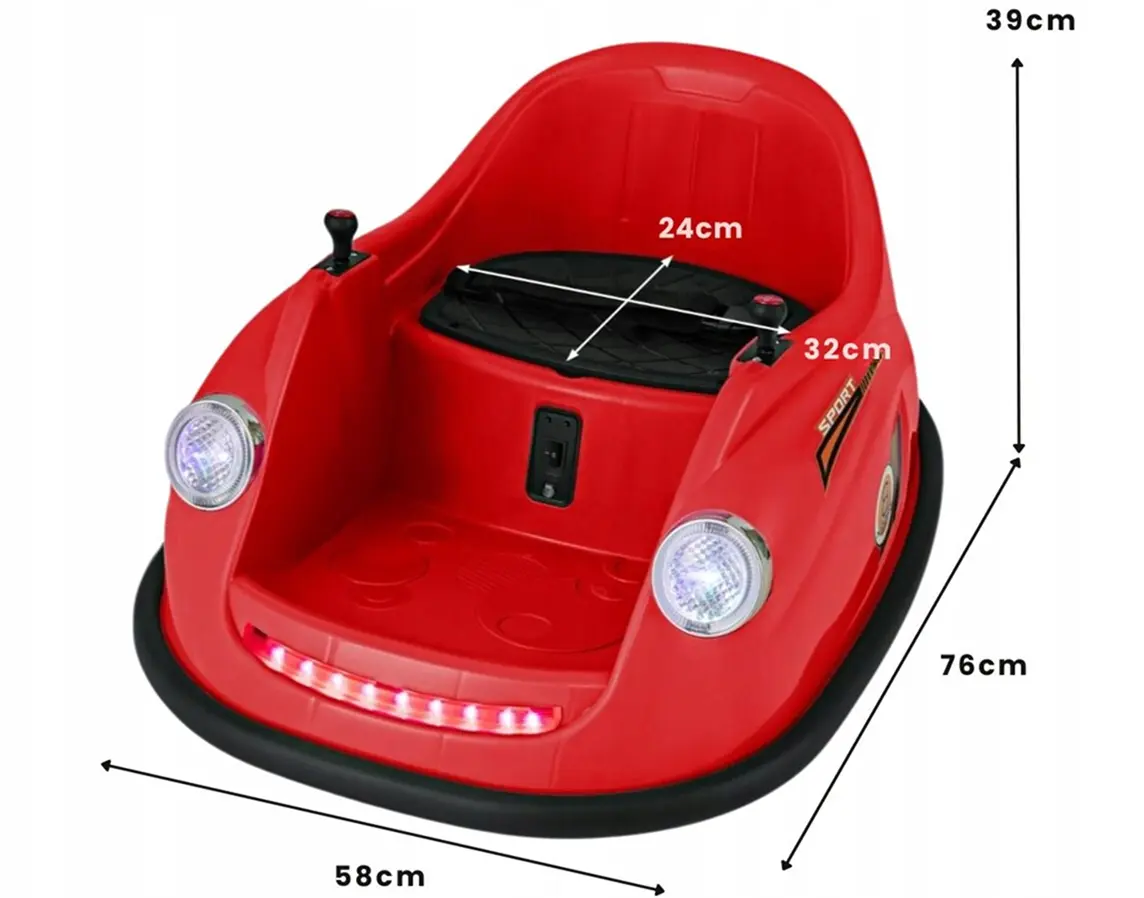 Masinuta busitoare Costway TQ10265DE-RE (Red)