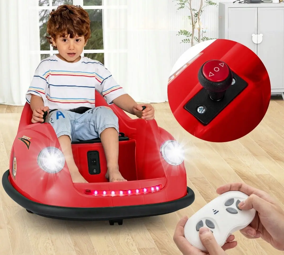 Masinuta busitoare Costway TQ10265DE-RE (Red)