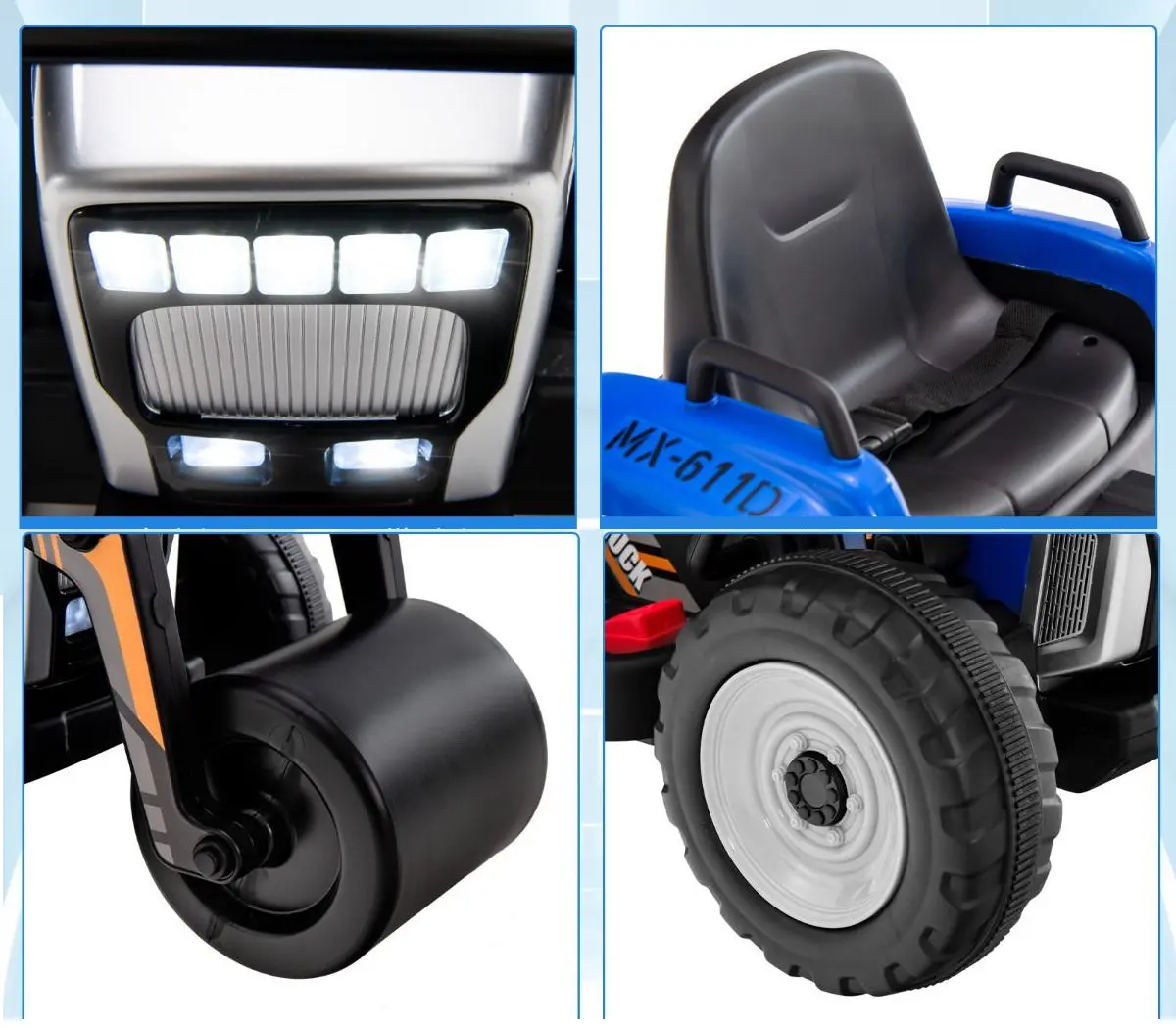 Tavalug de drum electric Costway TQ10104DE-BL (Blue) - 2