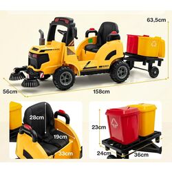 Camion electric de gunoi Costway TQ10134DE-YW (Yellow) Thumb
