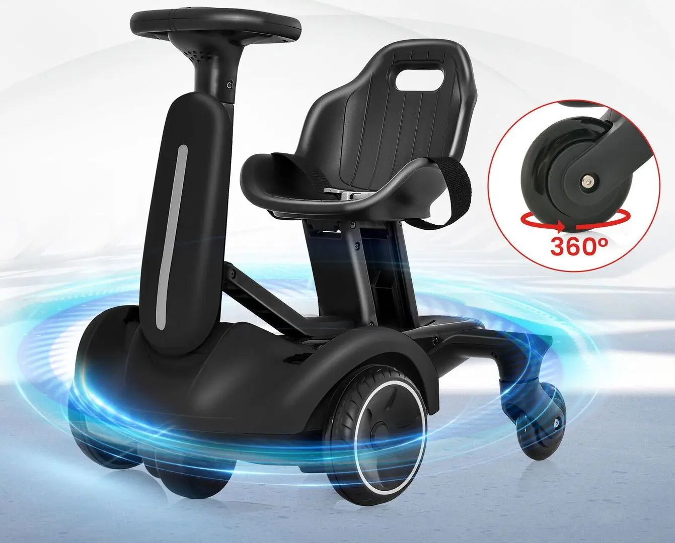 Kart electric Costway TQ10177DE-DK (Black) - 4