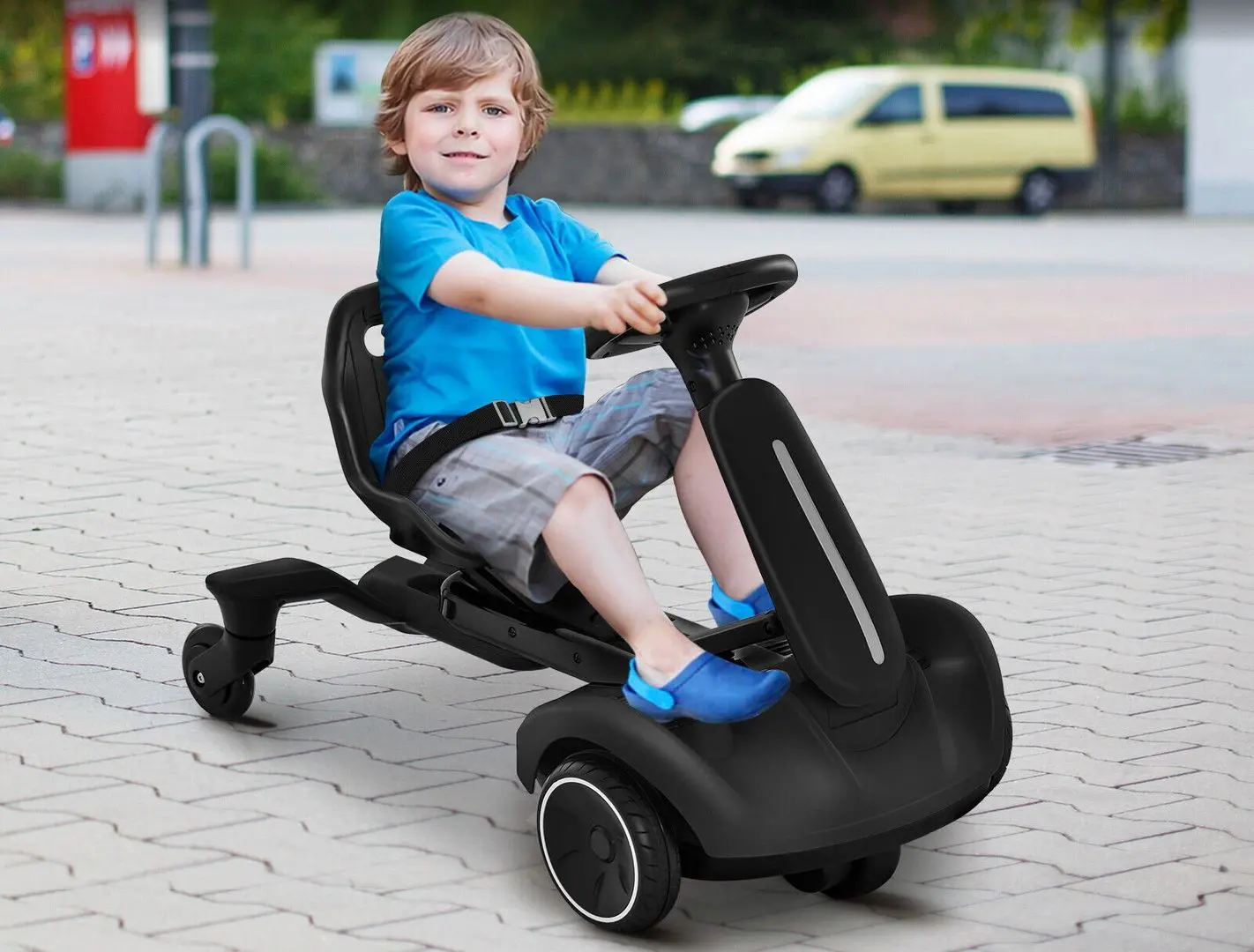 Kart electric Costway TQ10177DE-DK (Black) - 5