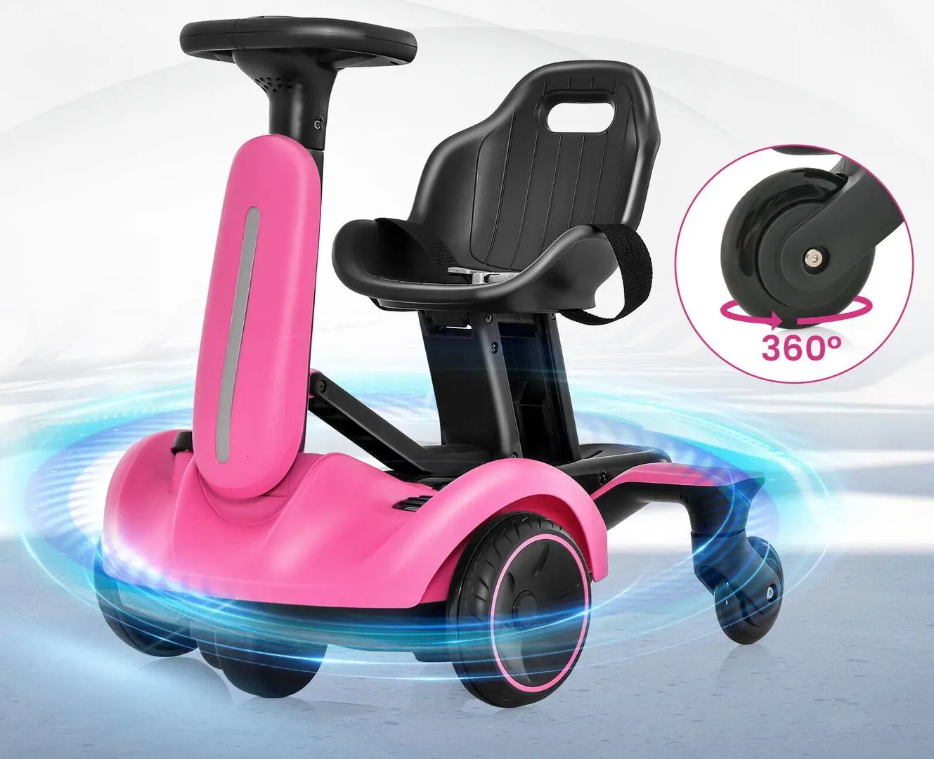 Kart electric Costway TQ10177DE-PI (Pink) - 5