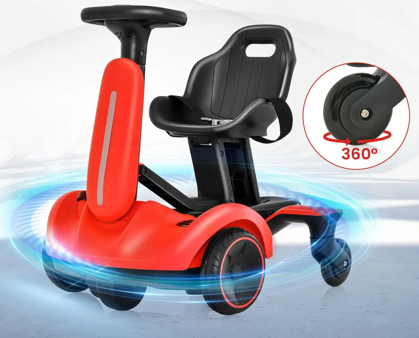 Kart electric Costway TQ10177DE-RE (Red) - 5