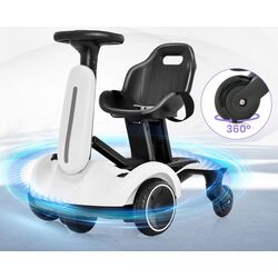 Kart electric Costway TQ10177DE-WH (White) Thumb