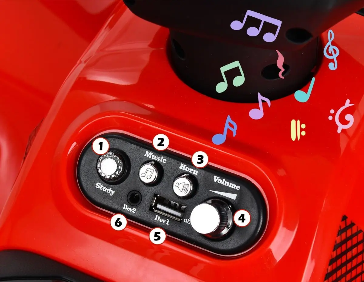 Электроквадроцикл Costway TQ10019DE-RE (Red)