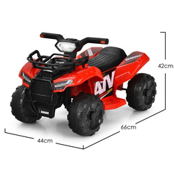 Электроквадроцикл Costway TQ10019DE-RE (Red) Thumb