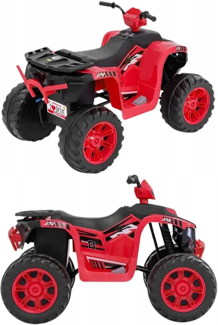 Электроквадроцикл Costway TQ10248DE-RE (Red/Black)