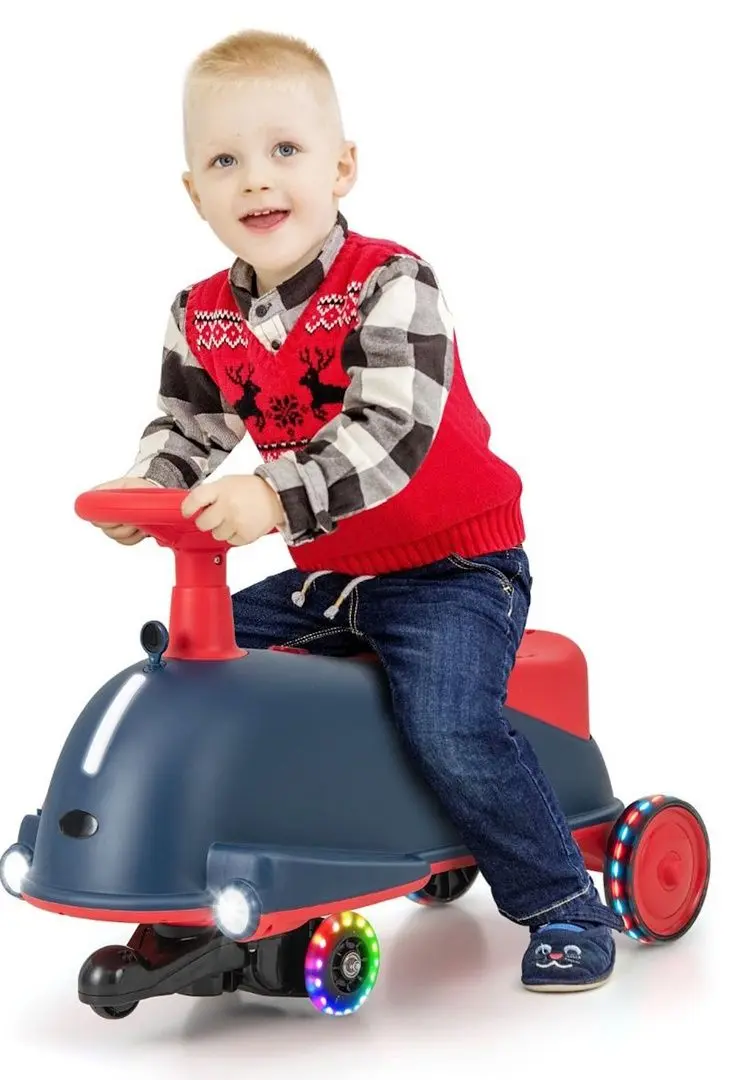 Masinuta electrica 2in1 Costway TQ10166DE-NY (Blue/Red) - 5