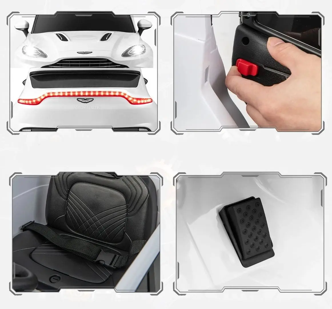 Masinuta electrica Costway Aston Martin DBX TQ10142DE-WH (White)