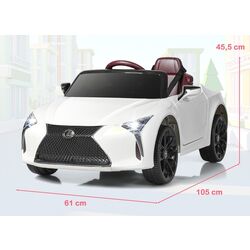 Masinuta electrica Costway Lexus TY327772DE-WH (White) Thumb