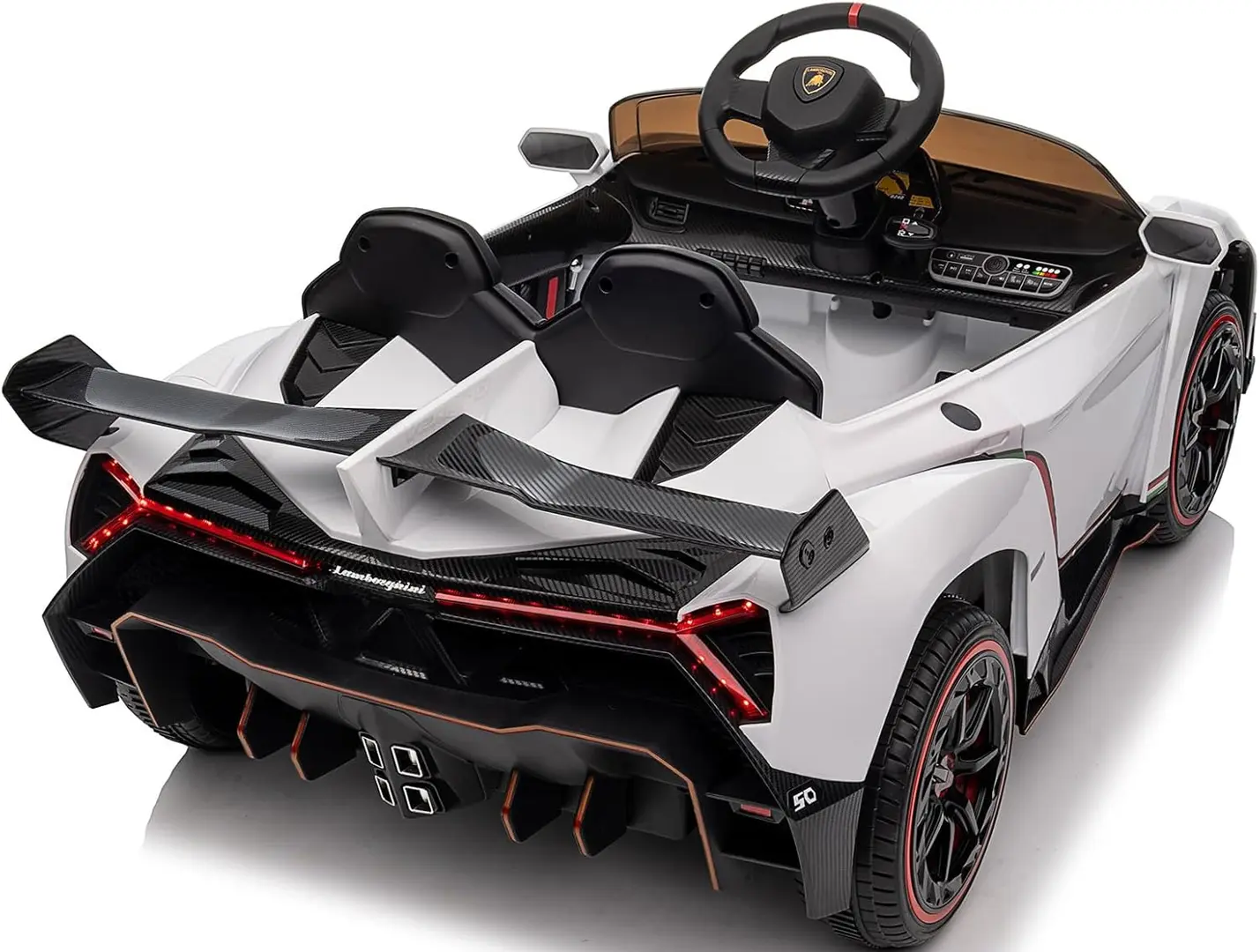 Masinuta electrica Costway TQ10175DE-BS (White/Black)