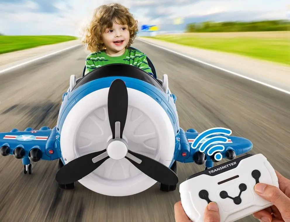 Masinuta electrica Costway TQ10193DE-LB (Blue/White)