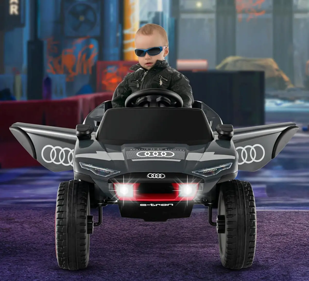 Masinuta electrica Costway TQ10197DE-GR (Gray/Red)