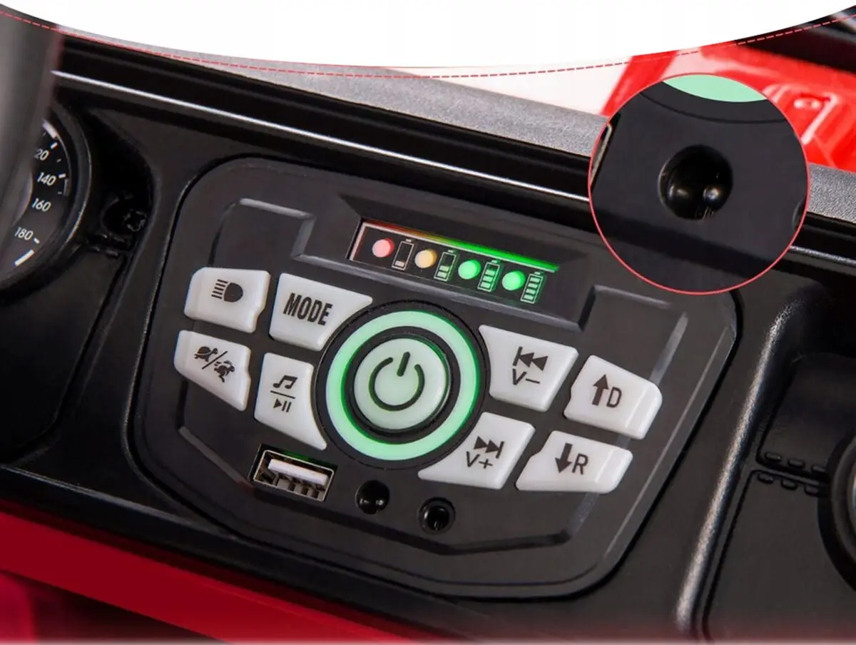 Masinuta electrica Costway TQ10223DE-RE (Red/Black)