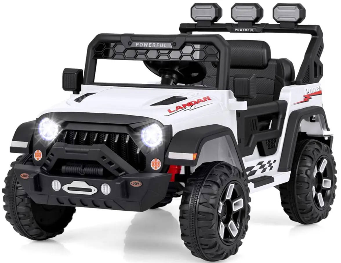 Masinuta electrica Costway TQ10223DE-WH (White/Black)