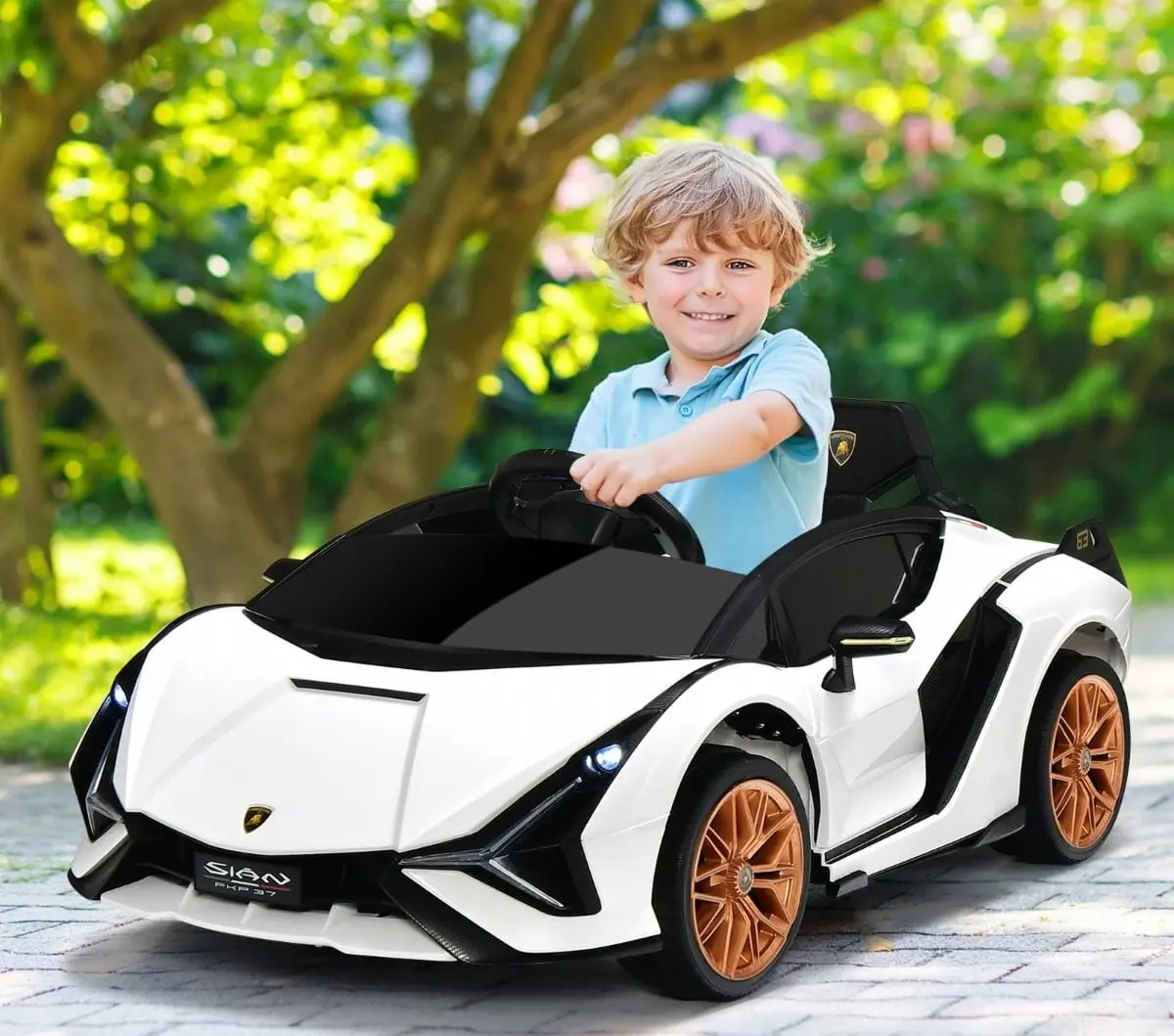 Электромобиль Costway TQ10226DE-WH (White/Black)