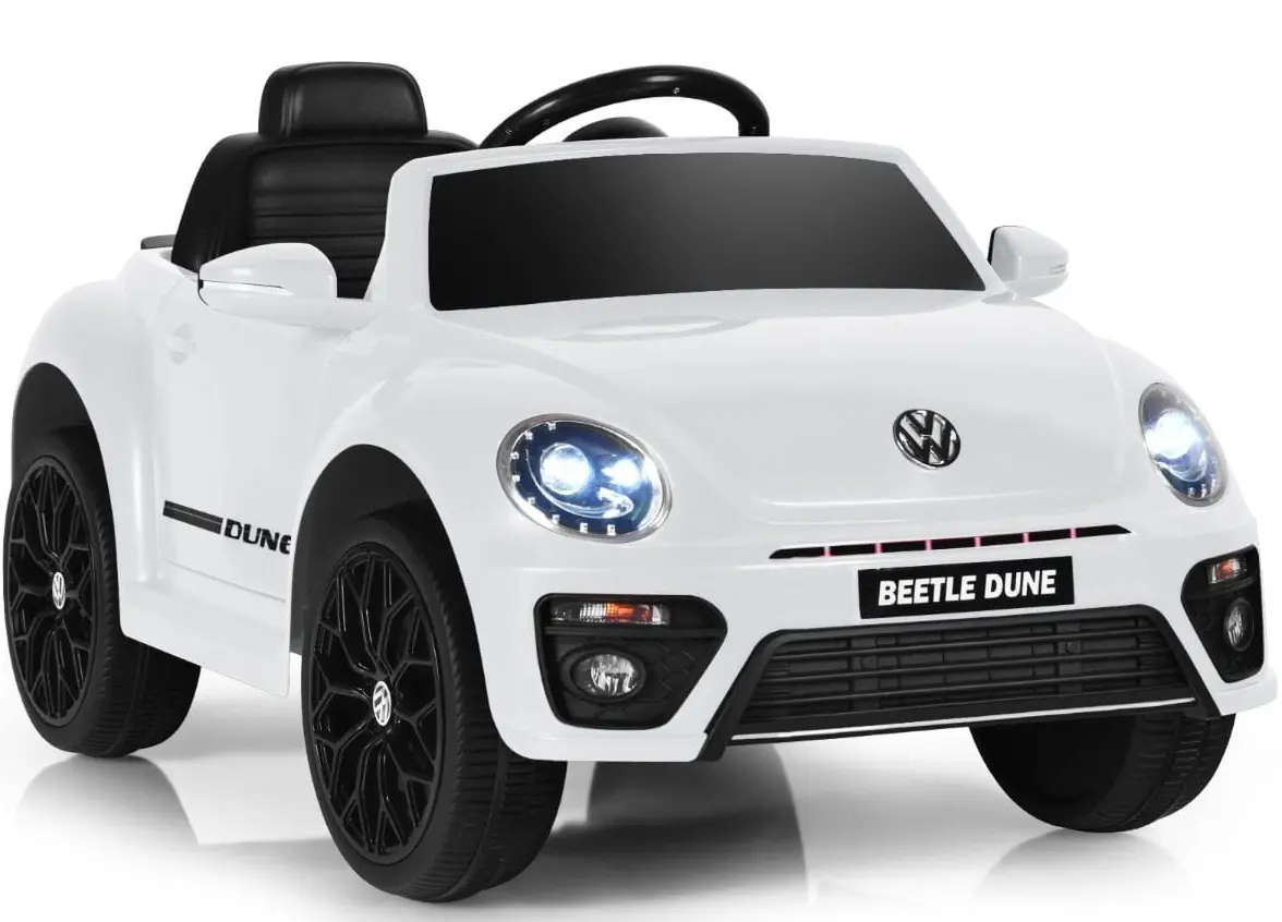 Masinuta electrica Costway TQ10234DE-WH (White/Black)