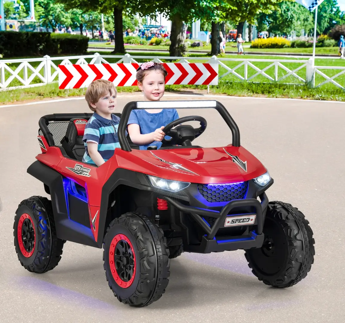 Masinuta electrica Costway TQ10267DE-RD (Red/Black)