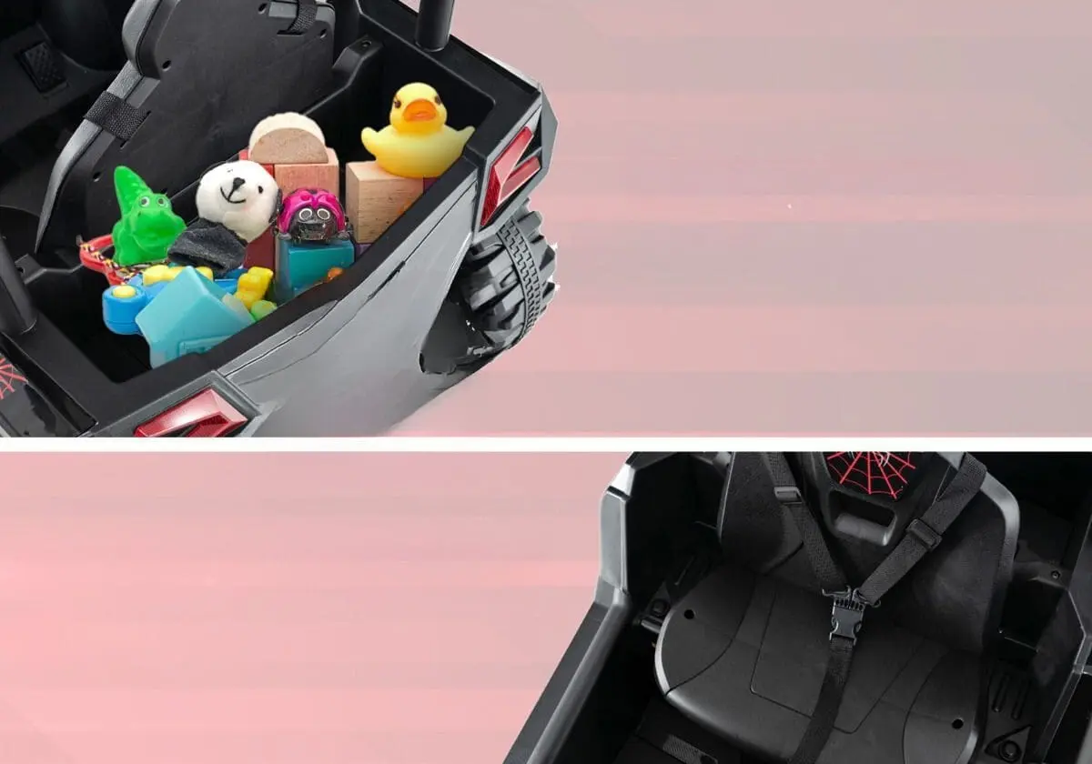 Masinuta electrica Costway TQ10294DE-DK (Black/Red)