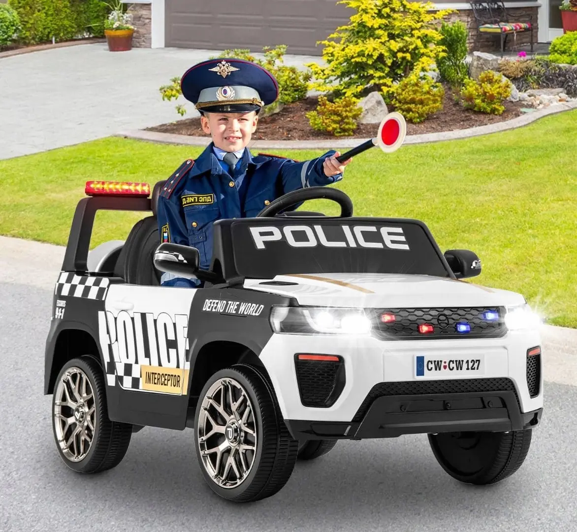 Masinuta electrica Costway TQ10295DE-WH (White/Black)