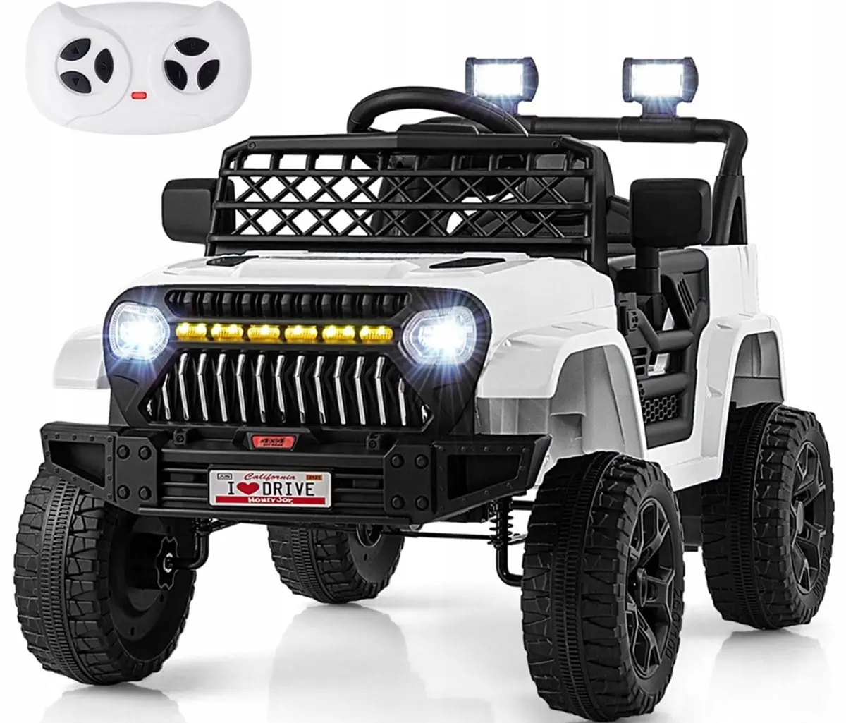 Masinuta electrica Costway TQ10307DE-WH (White/Black) - 2