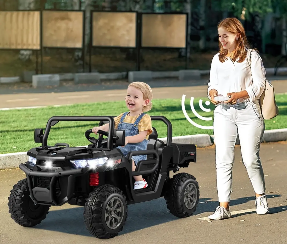 Masinuta electrica Costway TQ10322DE-DK (Black)