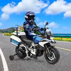 Motocicleta electrica Costway TQ10126DE-WH (White/Blue) Thumb